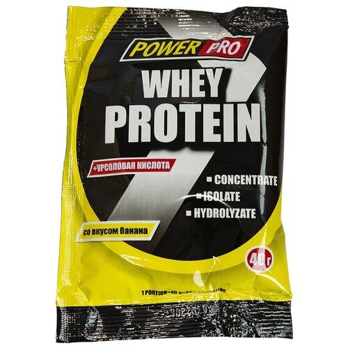 Протеин Power Pro Whey Protein, 600 гр., банан energy pro протеин шоколад 15 порций