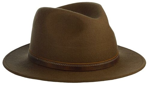 Шляпа федора STETSON, шерсть, утепленная, размер 59, бежевый