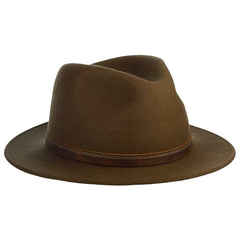 Шляпа федора STETSON 2628101 TRAVELLER WOOLFELT, размер 61