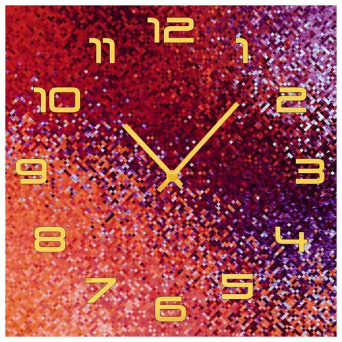 фото Svs настенные часы svs 3001810 яркая абстракция