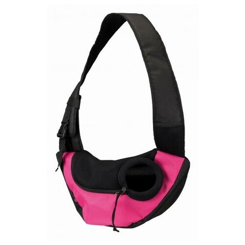 фото Слинг-переноска trixie "sling", 50x25x18 см (розово-черный)