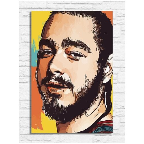 Картина по номерам на холсте Музыка Post Malone - 6098 В 20x30