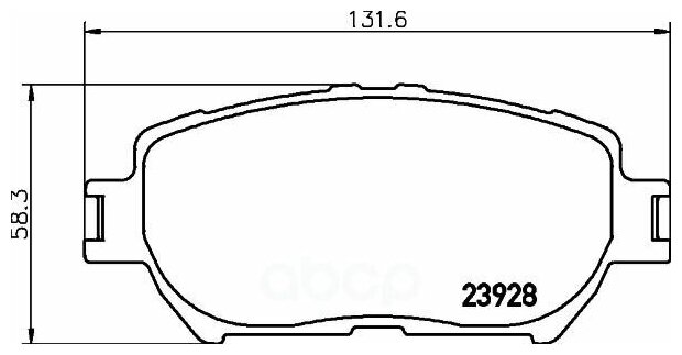 Дисковые тормозные колодки передние NISSHINBO NP-1017 (4 шт.)