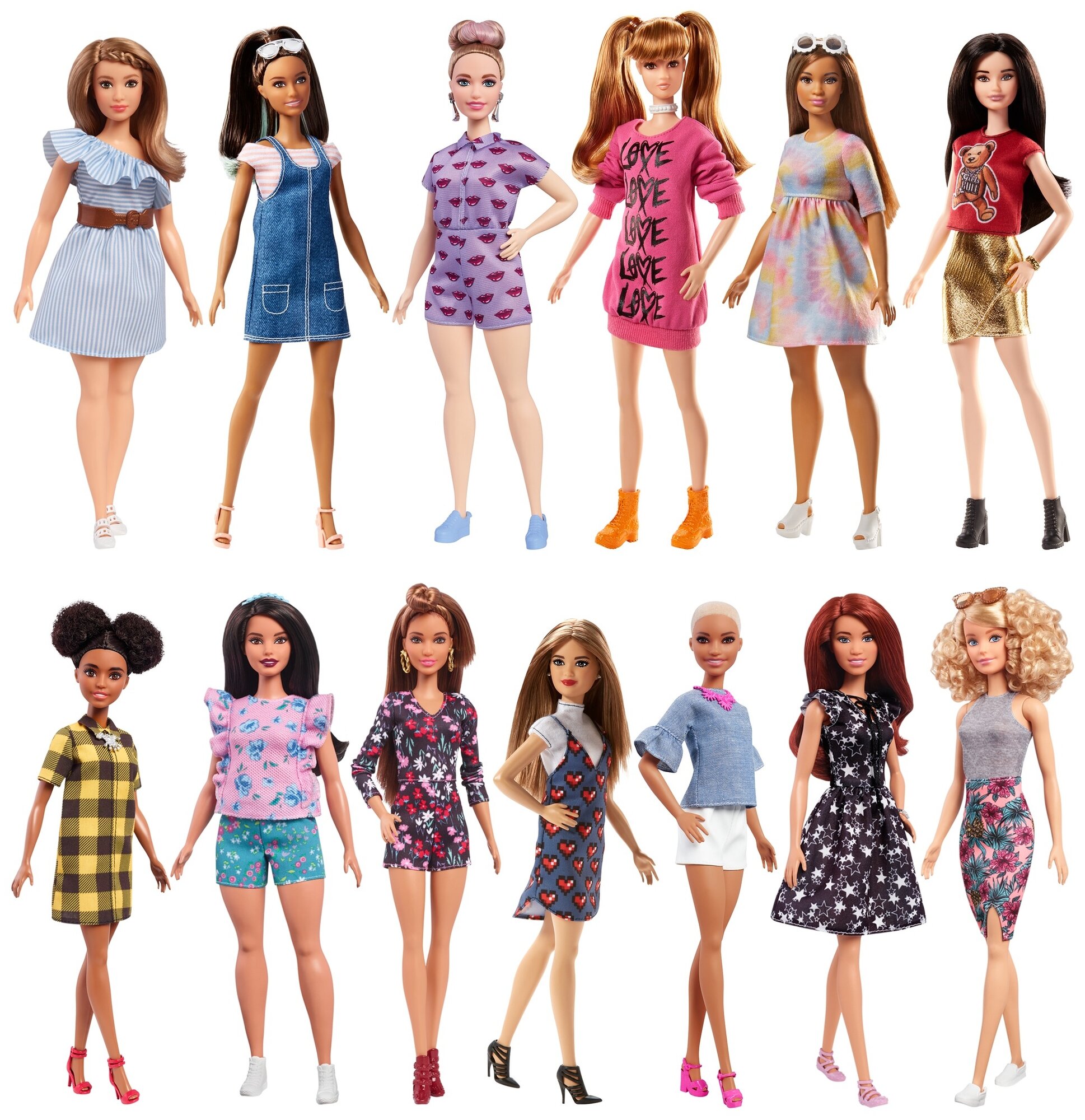 Куклы Barbie Кукла Barbie Игра с модой, 29 см, FBR37 блондинка в клетчатом платье