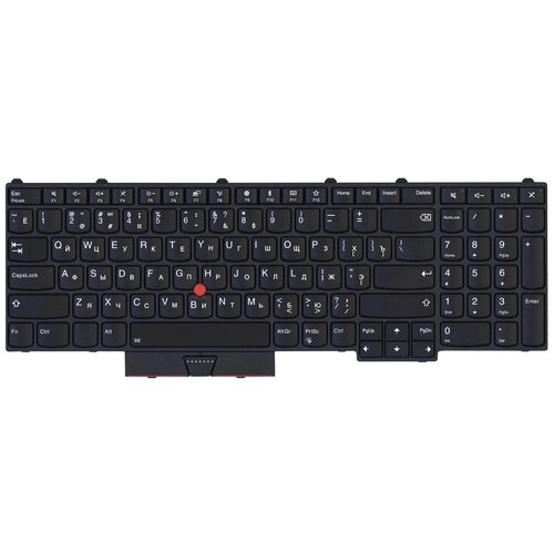 Клавиатура keyboard 01HW223 для ноутбука Lenovo ThinkPad P51 P71 черная с подсветкой 3666₽