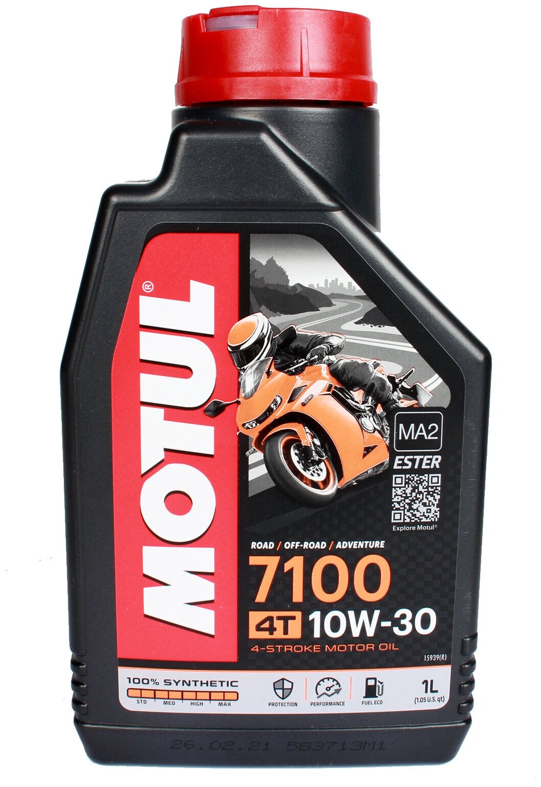 Полусинтетическое моторное масло Motul 7100 4T 10W30