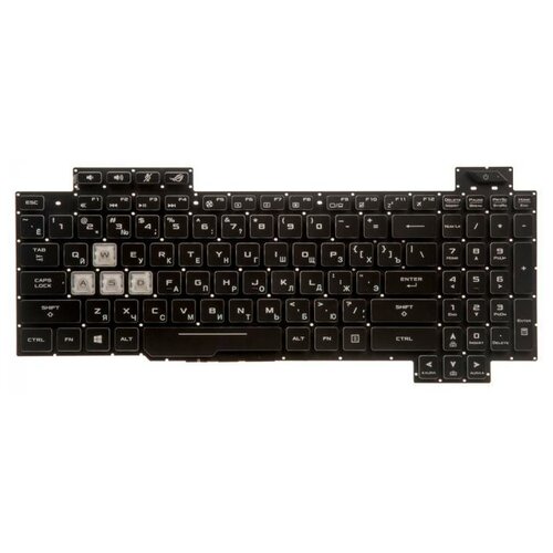 Клавиатура для ноутбука Asus ROG GL704 GL704GW-EV044T GL704GM-EV черная с подсветкой 4097₽