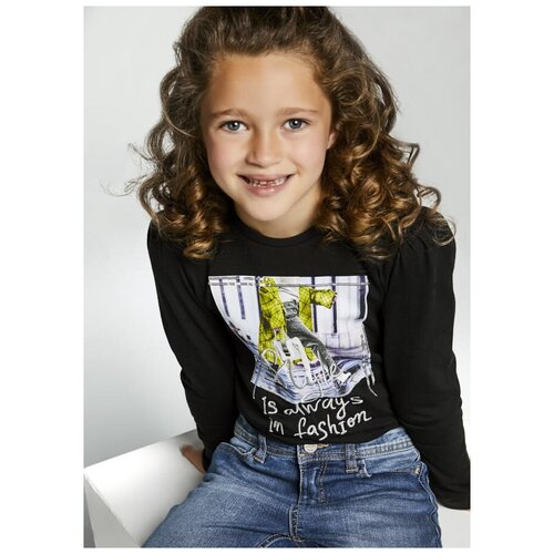 фото Лонгслив mayoral 7096/18 для девочки, цвет чёрный, размер 157