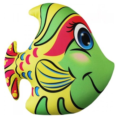 фото Игрушка "рыбка" зеленая (подушка антистресс) мнушки