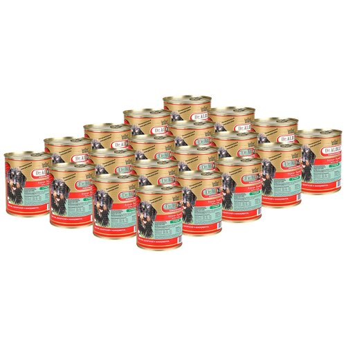 DR. ALDER'S GARANT для взрослых собак рубленое мясо с рубцом и сердцем (400 гр х 20 шт)