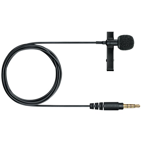 фото Shure mvl-3.5mm конденсаторный петличный микрофон с разъёмом 3.5' для записи на мобильный телефон или планшетный компьютер