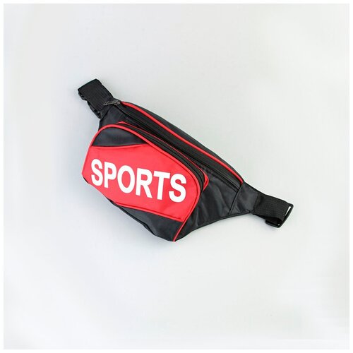 фото Сумка поясная o-233 красная