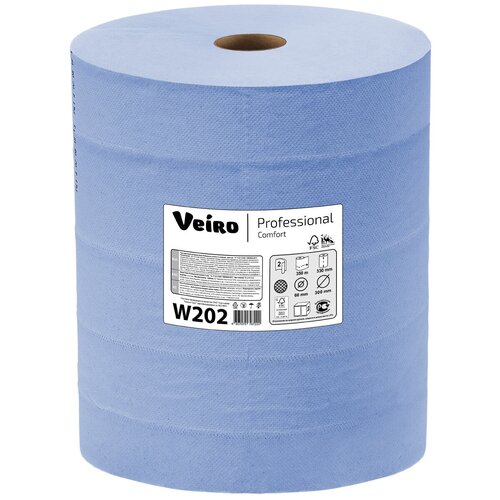 Бумага протирочная, 2-х слойная, Veiro Professional Comfort W202 (протирочный материал) 1000 отрывов