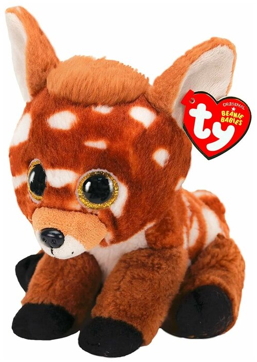 Мягкая игрушка TY Beanie Babies Олененок Buckley (15 см), 70008