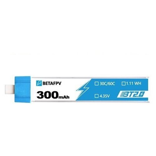 фото Аккумулятор bt2.0 300 mah 1s 4.35в hv battery (betafpv)