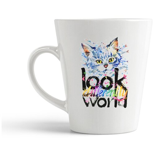 фото Кружка-латте coolpodarok "look at the world differently. котенок"