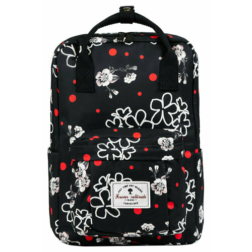 фото Рюкзак / forever cultivate / 9021 сумка-рюкзак цветочный рисунок 38х14х28 см / чёрный