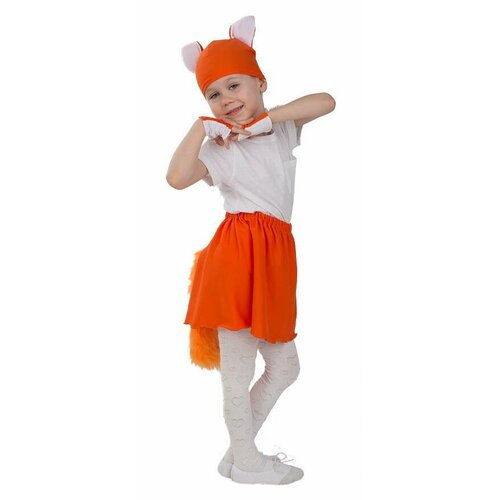 Рыжая лисичка Весна костюм театральный Юбка и шапочка jk 2130 рыжая лисичка