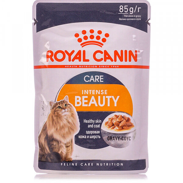 Влажный корм Royal Canin Intense Beauty для взрослых кошек для поддержания красоты шерсти, 85г - фото №8