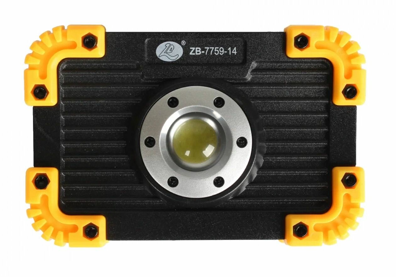Прожектор светодиодный COB ZB-7759-14 на аккумуляторе, зарядка от USB