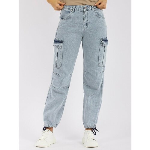 Джоггеры Blue Hill Jeans, размер 38, голубой