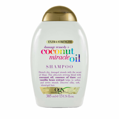 OGX Восстанавливающий шампунь для волос с кокосовым маслом / Extra Strength Damage Remedy+Coconut Miracle Oil Shampoo шампунь для волос reamay увлажняющий шампунь с кокосовым маслом coconut shampoo