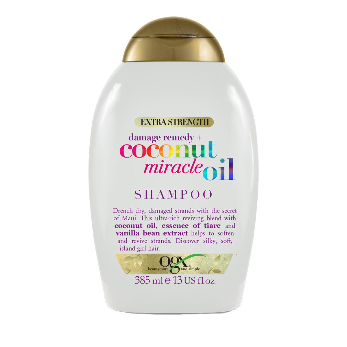 фото OGX Восстанавливающий шампунь для волос с кокосовым маслом / Extra Strength Damage Remedy+Coconut Miracle Oil Shampoo