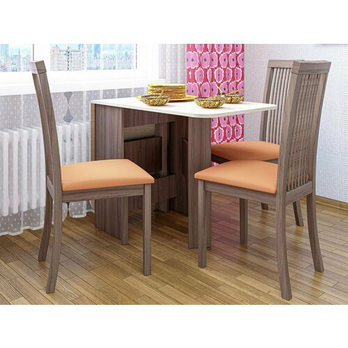 Стол-тумба обеденный СТ-1 ясень темный/ясень светлый