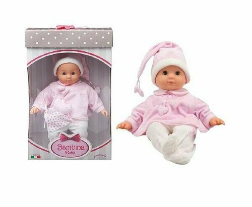 Кукла Dimian Bambina Bebe Пупс в кофточке с завязками-сердечками BD1603-M37/2