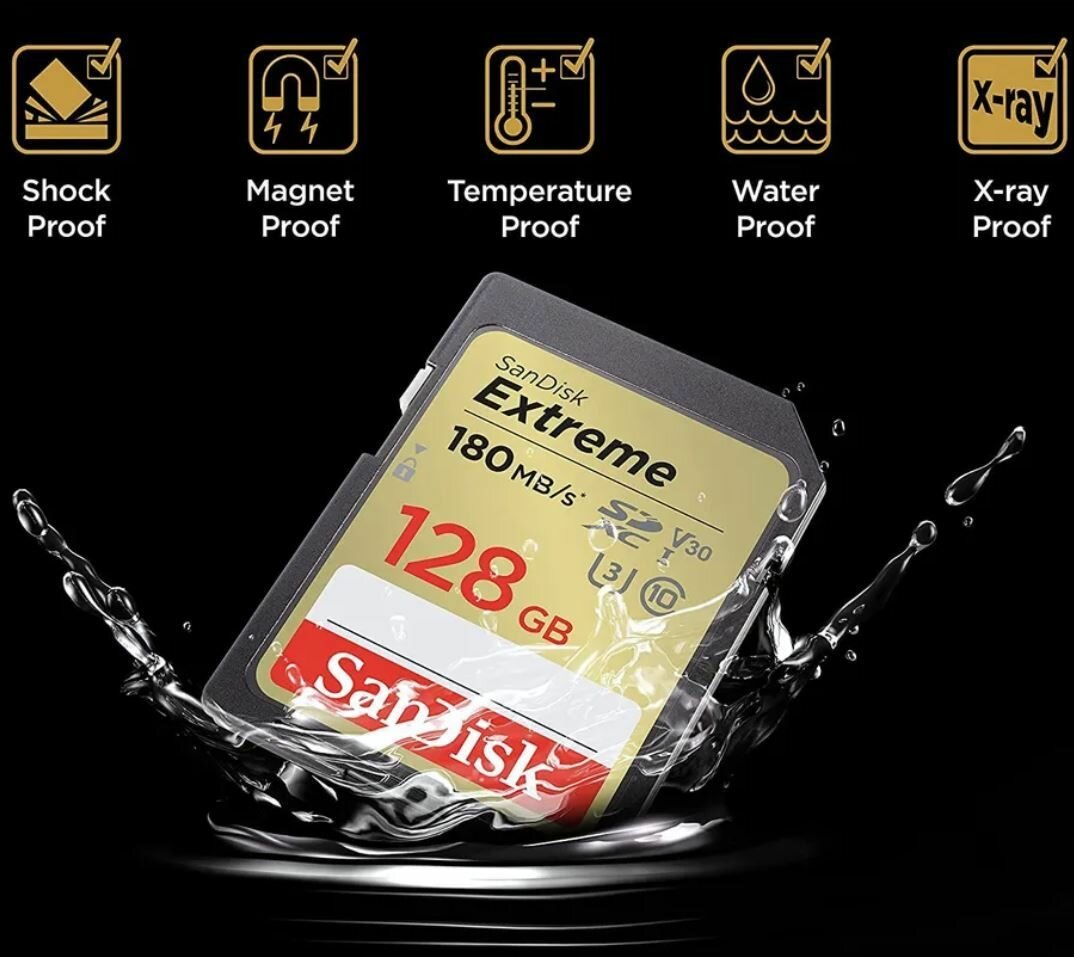 Карта памяти 32GB SanDisk Extreme Class 10 SDHC V30 UHS-I U3 100/60MB/s - фото №3