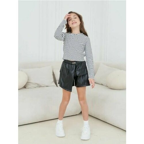 фото Школьная юбка стильные непоседы, размер 40-158, черный