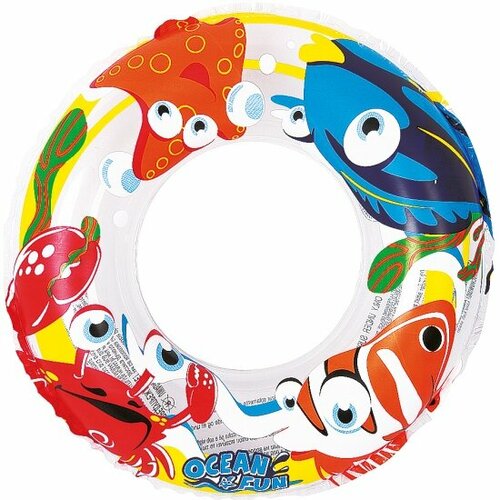 фото Надувной круг play market 90238 рыбки для плавания пвх, для детей 50см 90238