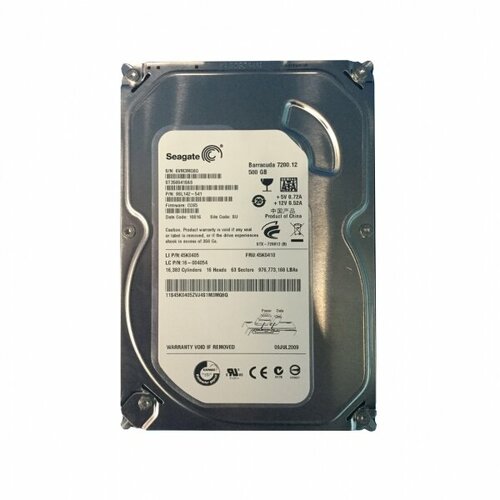Жесткий диск Lenovo 45K0405 500Gb 7200 SATAIII 35 HDD 2286500₽