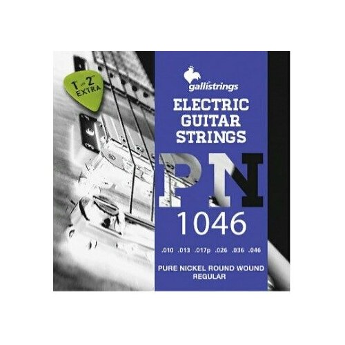 Струны для электрогитары Galli Strings PN1046 струны galli strings agb1356