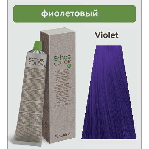 Крем-краска VIOLET Экос Лайн перманентная стойкая для волос Echos Color Vegan ECHOS LINE 100 мл крем краска 3 0 экос лайн перманентная стойкая для волос echos color vegan echos line 100 мл