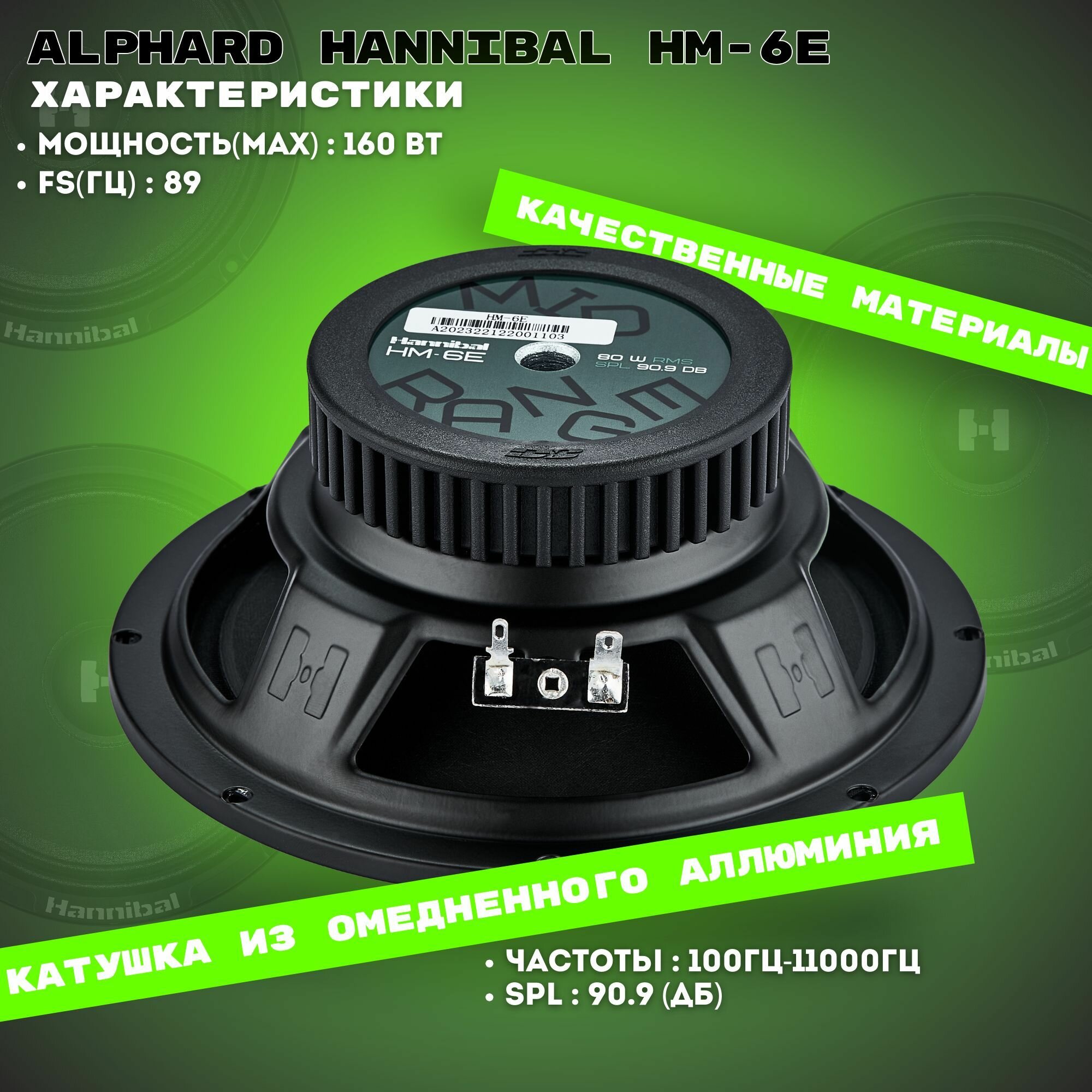 Колонки ALPHARD HANNIBAL HM-6E