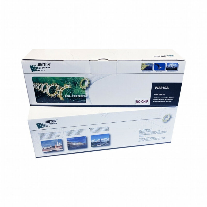 Картридж для HP Color LJ M255/MFP M282/M283 W2210A (207A) ч (1,35K) без чипа! UNITON Premium GREEN LINE (Eco Protected)