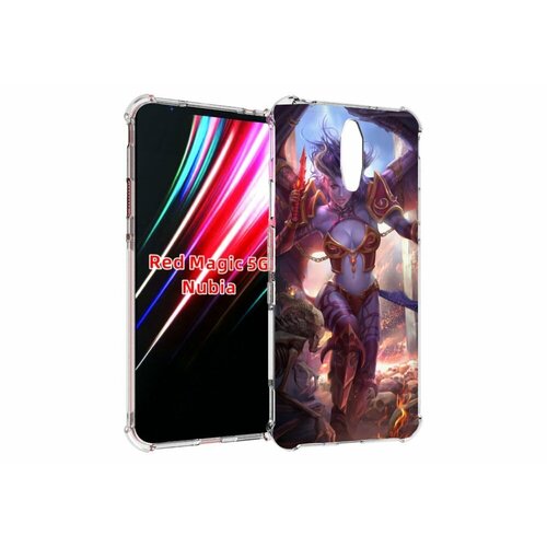 Чехол MyPads queen of pain dota 2 для ZTE Nubia Red Magic 1 5G задняя-панель-накладка-бампер чехол mypads dota 2 логотип 2 для zte nubia red magic 1 5g задняя панель накладка бампер