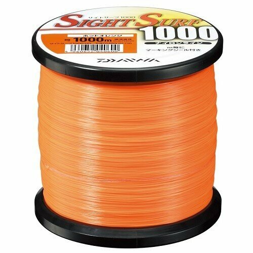 фото Леска daiwa sight surf ii nylon line #3 (1000м, 22кг, 0.285мм) #hot orange