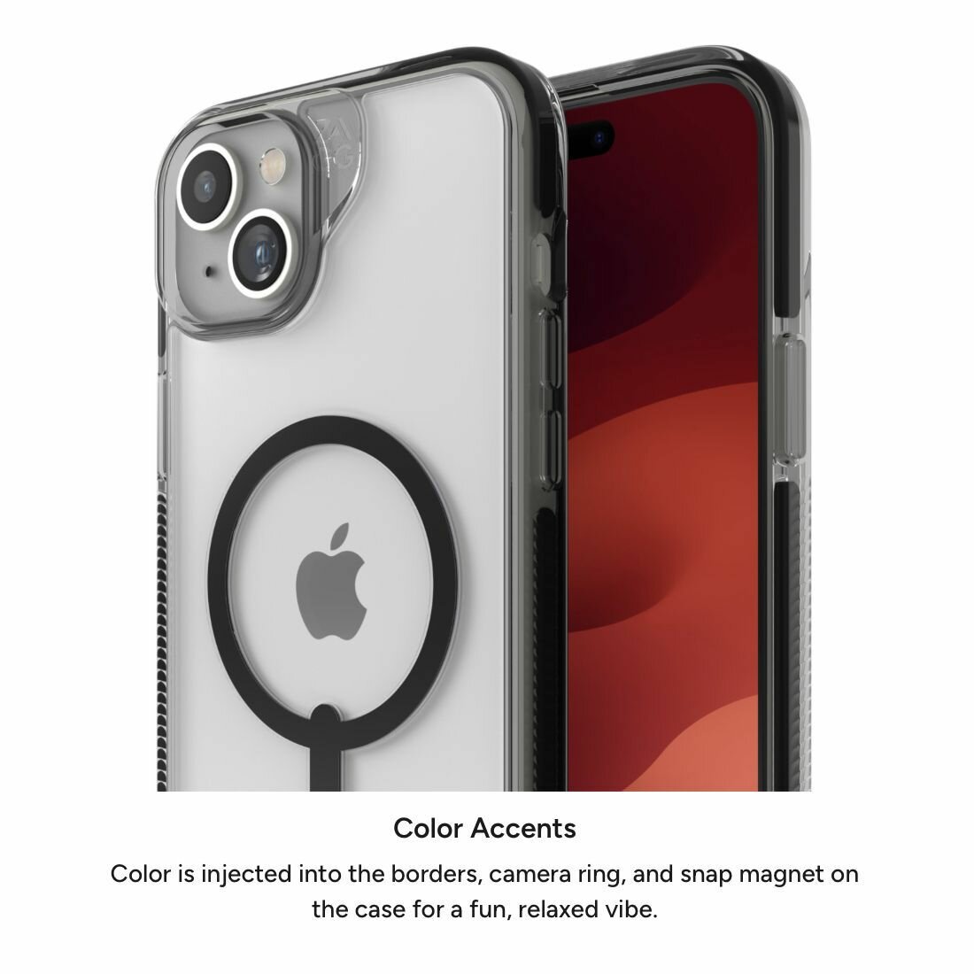 Чехол для iPhone 14 Plus / 15 Plus (6.7") ZAGG Santa Cruz Green SNAP Case с магнитом для MagSafe зеленый - фотография № 5