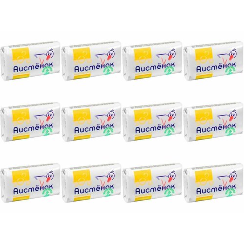 Мыло туалетное детское, Аистёнок, с молочными протеинами, 70 г, 12 шт