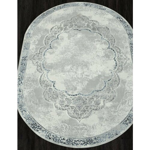 Ковер GL073T - GREY / GREY - Овал - коллекция NENSI (1.56 х 2.3 м)