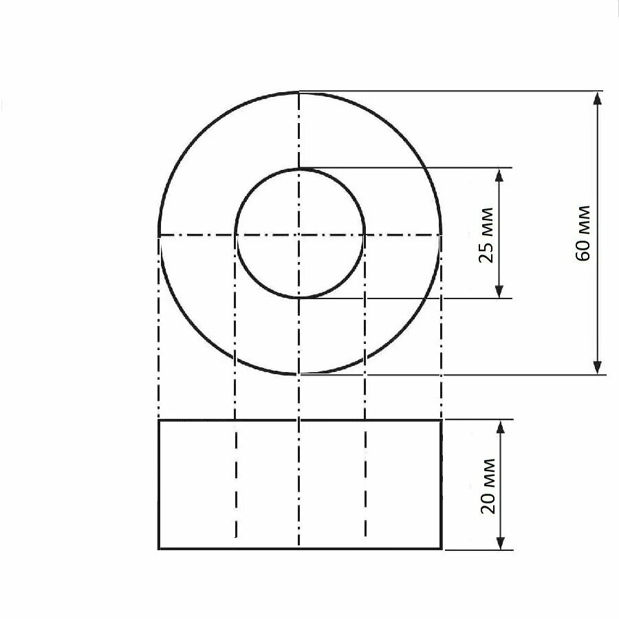 Отражатель для смесителя круглый глубокий 3/4" (25 мм) хром 2шт AYVA - фотография № 2