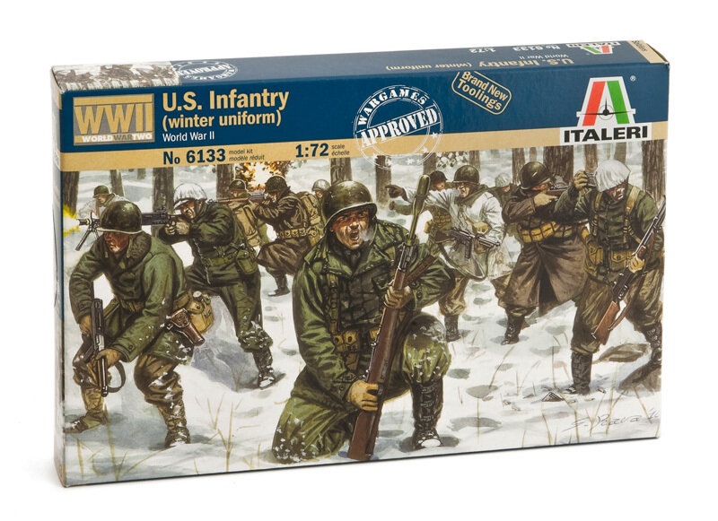 Сборная модель Italeri Солдаты U.S. infantry WW 2nd (winter uniform) (6133ИТ)