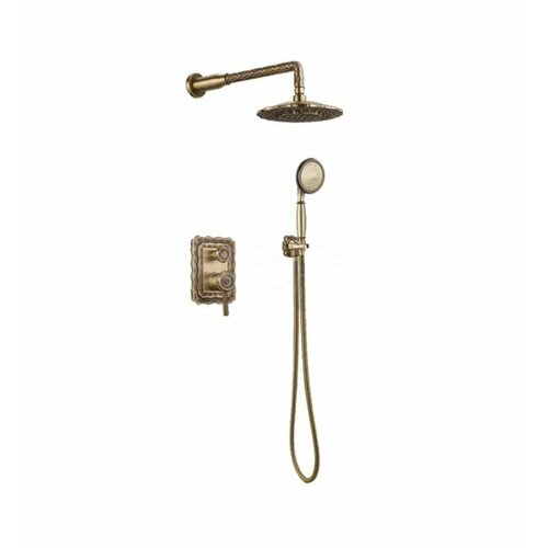Душевая система встраиваемая Bronze de Luxe WINDSOR 10138DF, бронза комплект для ванны и душа bronze de luxe windsor 10120ddf