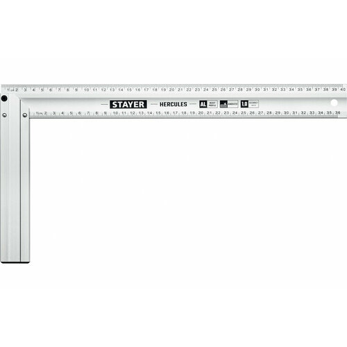 Жесткий столярный угольник STAYER Hercules 400 мм 3432-40