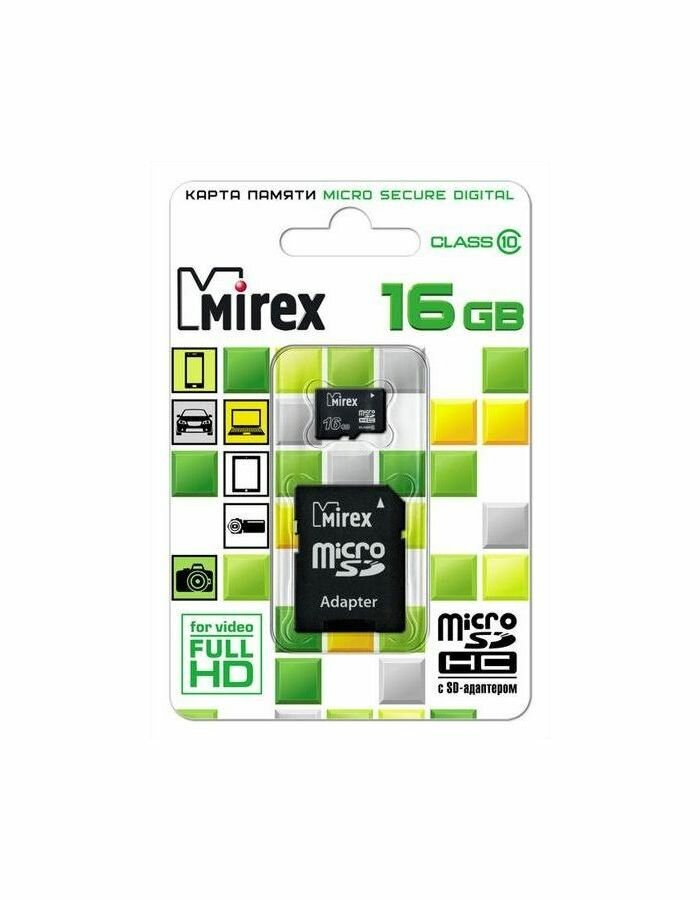 Флеш карта microSD 32GB Mirex microSDHC Class 10 (SD адаптер) - фото №10