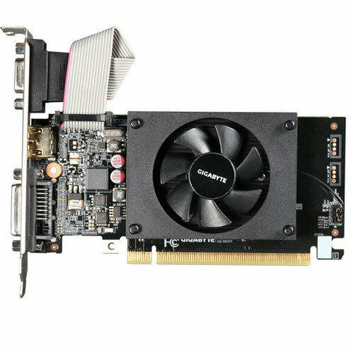 Видеокарта GIGABYTE GeForce GV-N710D3-2GL видеокарта gigabyte geforce gt 1030 gv n1030sl 2gl 2048mb