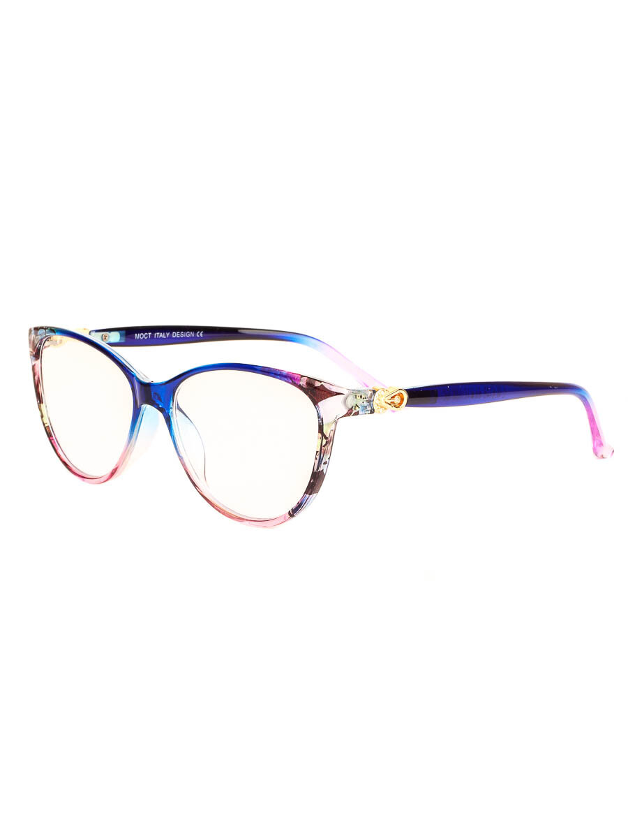 Готовые очки для зрения синие с диоптриями -5.00 футляр