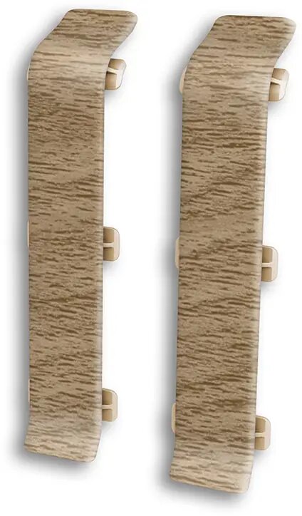 Соединитель для плинтуса Дуб Вояж высота 80 мм 2 шт.